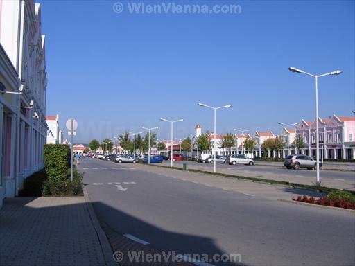 Parking at Designer Outlet Parndorf near Vienna