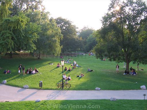 Vienna Burggarten Park on a Summer Afternoon