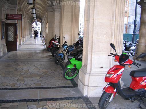 Motorbikes Parked at Vienna State Opera