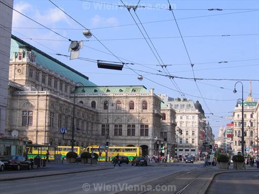 Kärntner Strasse, Opernring, and Vienna State Opera