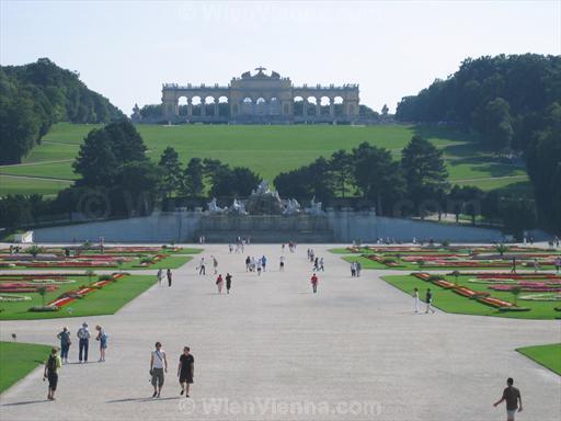 Neptune Fountain and Gloriette from Schönbrunn Palace