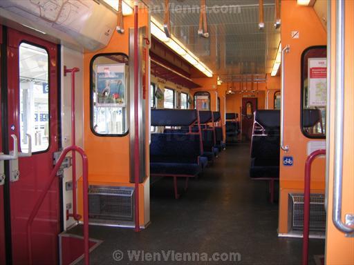 Interior of Vienna S-Bahn Train