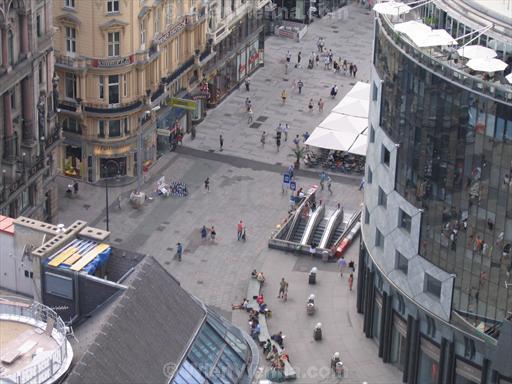 Stephansplatz Seen from Stephansdom South Tower