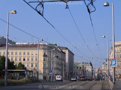 Vienna Karlsplatz, View towards Stephansdom